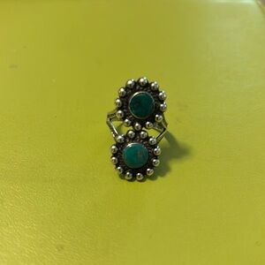Sterling silver Native American turquoise ring